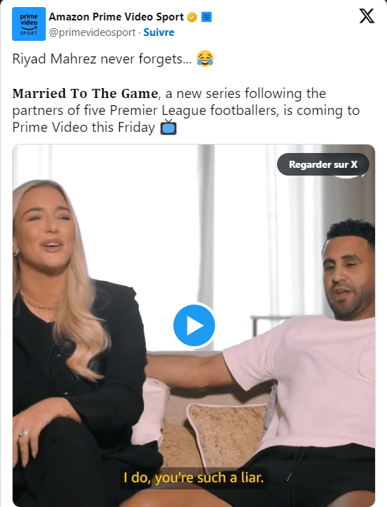Mahrez et Taylor Ward dans “Married to the Game”